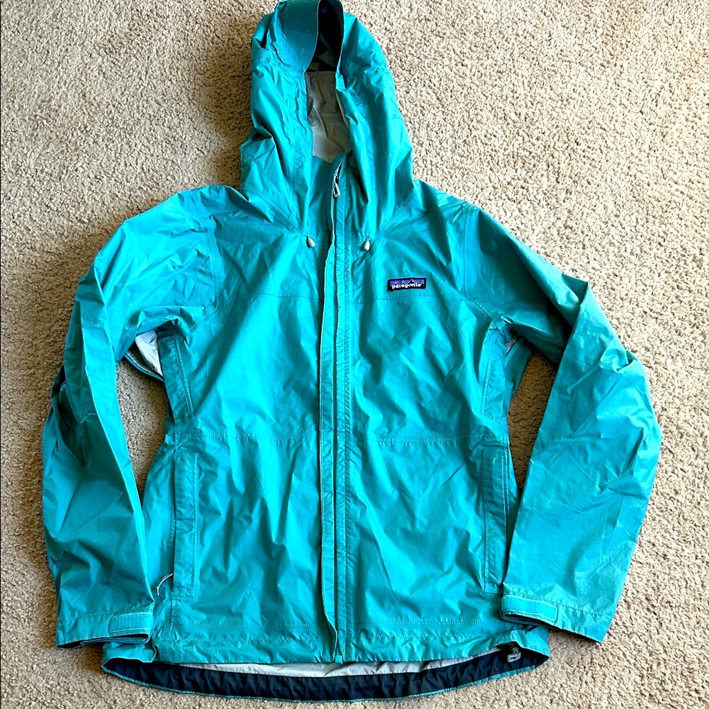 Patagonia Teal Rain Jacket